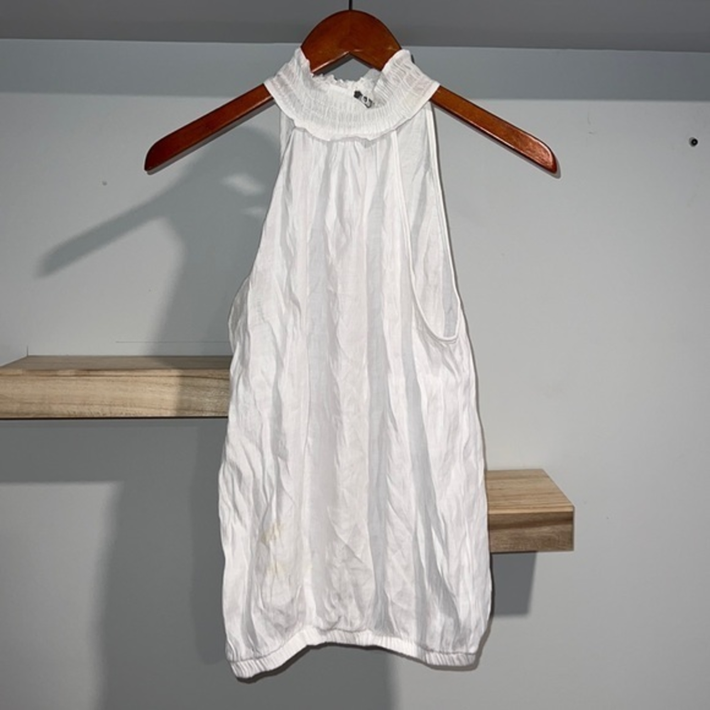 Zara white halter top airy classy blouse